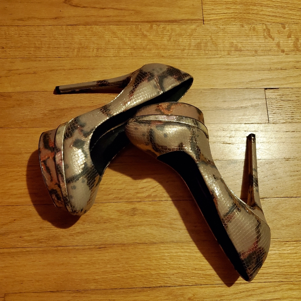 Brian Atwood Python Print Platform Pump - image 1